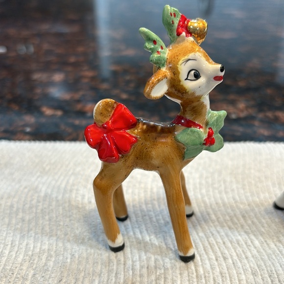 Vintage LEFTON Christmas reindeers set - Picture 4 of 13